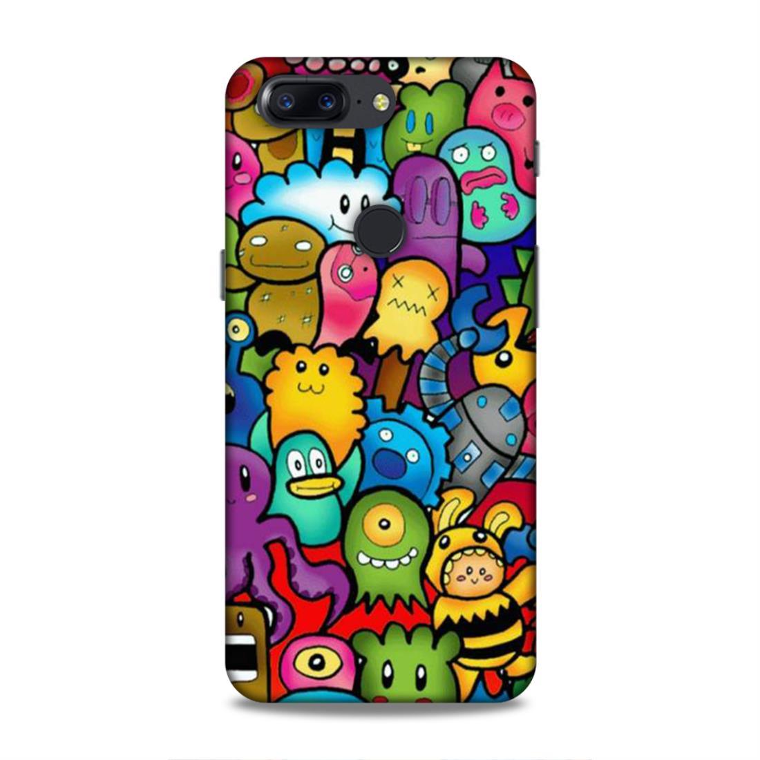 Cute Multi Cartoons OnePlus 5T Phone Back Case