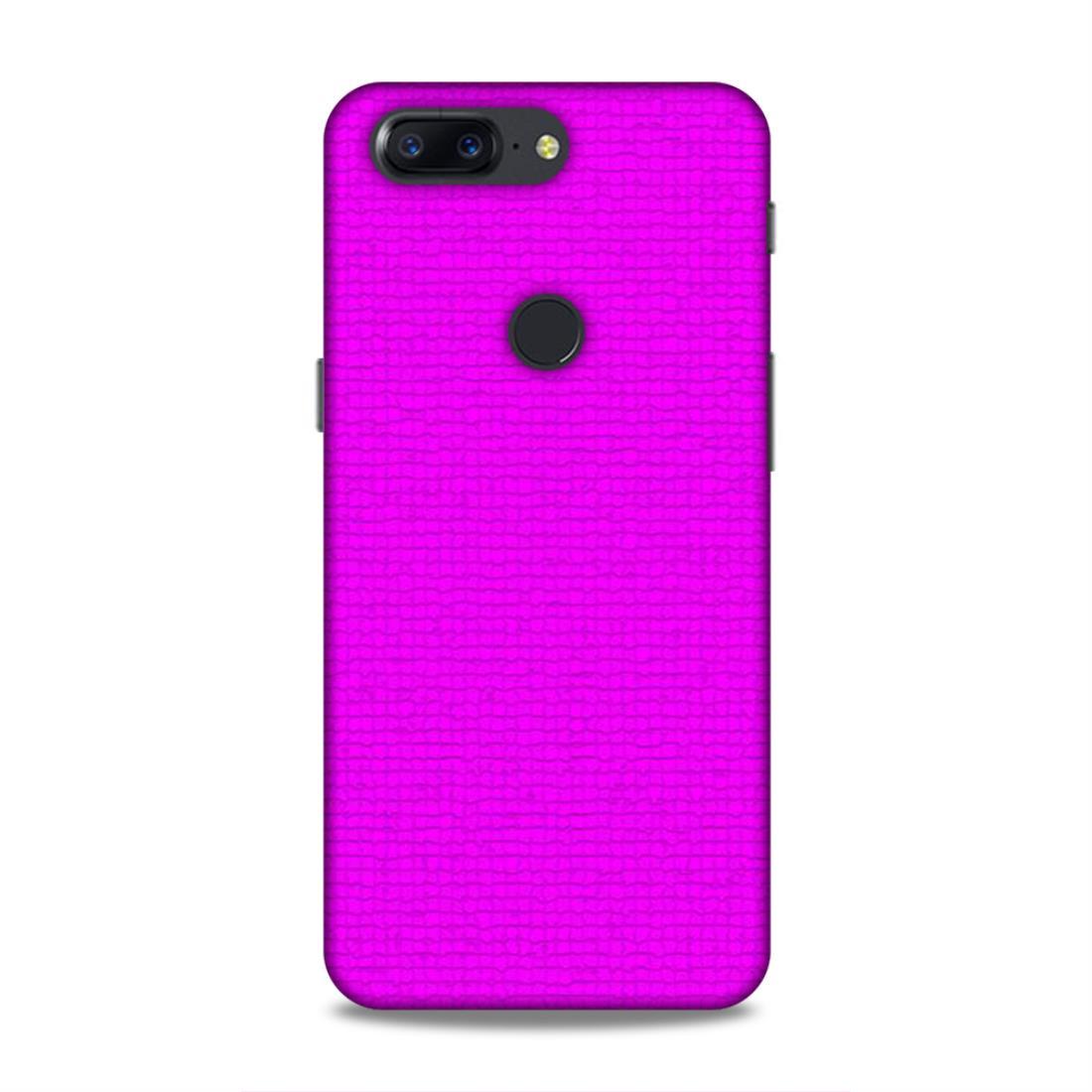 Pink Colour Pattern OnePlus 5T Mobile Back Case