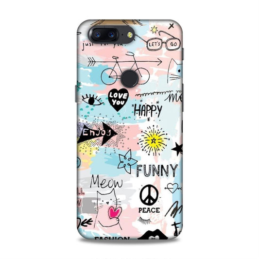 Cute Funky Happy OnePlus 5T Mobile Cover Case