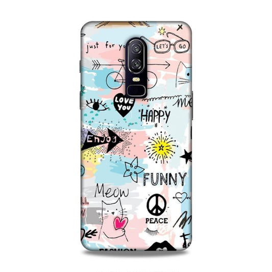 Cute Funky Happy OnePlus 6 Mobile Cover Case