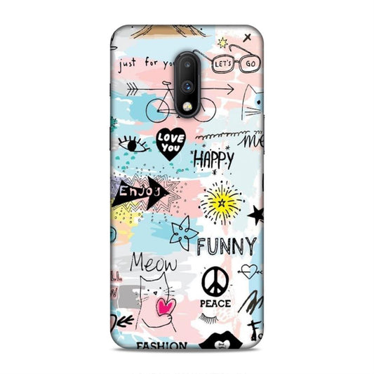 Cute Funky Happy OnePlus 7 Mobile Cover Case