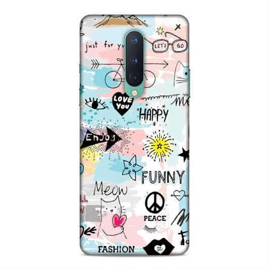 Cute Funky Happy OnePlus 8 Mobile Cover Case