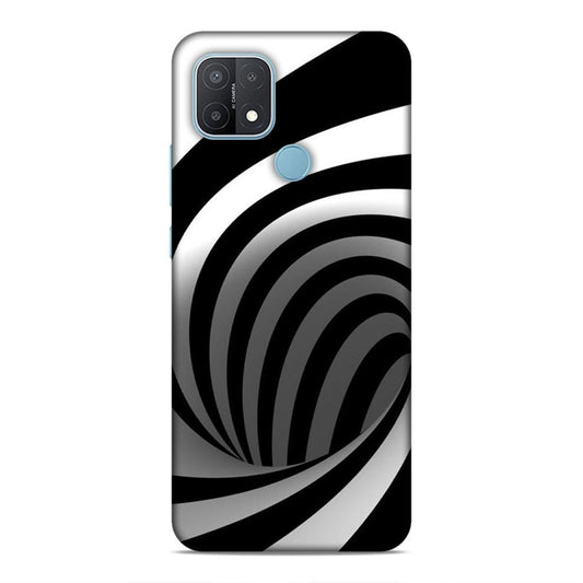 Black And White Oppo A15 Mobile Cover