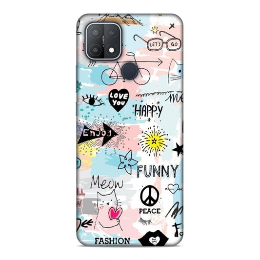 Cute Funky Happy Oppo A15s Mobile Cover Case