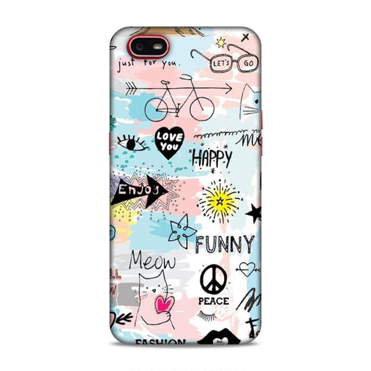 Cute Funky Happy Oppo A1k Mobile Cover Case