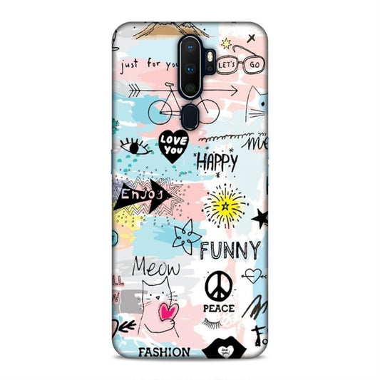 Cute Funky Happy Oppo A5 2020 Mobile Cover Case