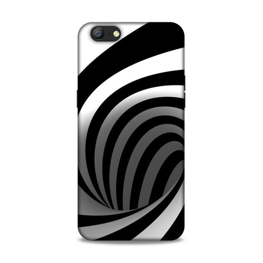 Black And White Oppo A57 Mobile Cover
