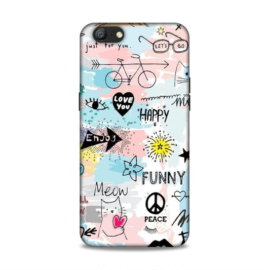 Cute Funky Happy Oppo A57 Mobile Cover Case