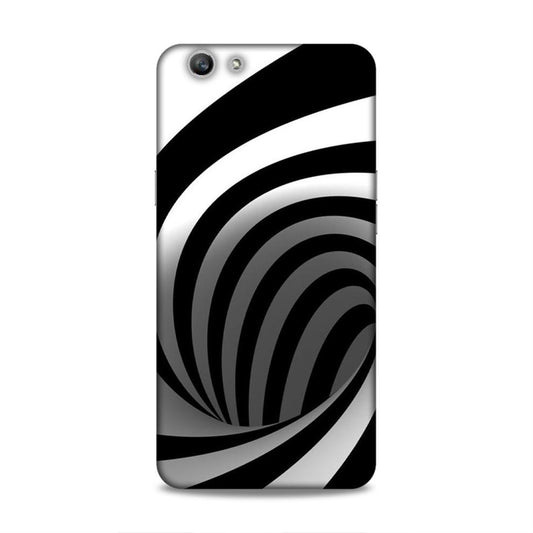 Black And White Oppo A59 Mobile Cover