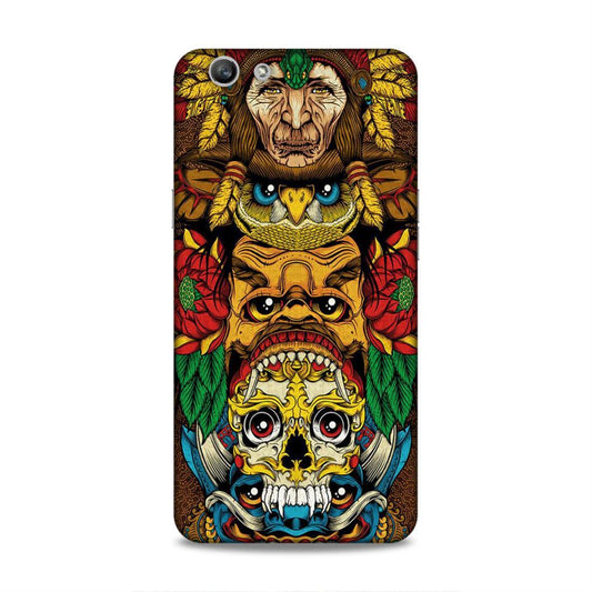 skull ancient art Oppo A59 Phone Case Cover