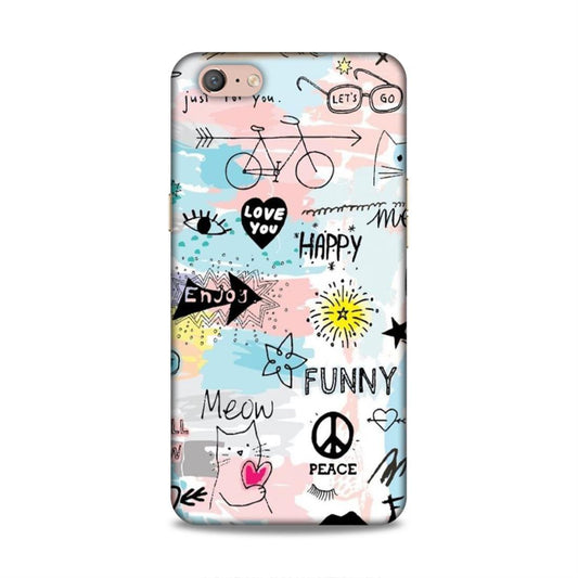 Cute Funky Happy Oppo A71 Mobile Cover Case