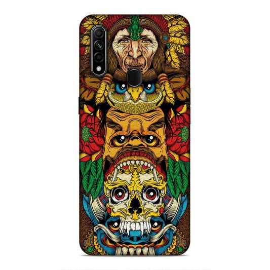 skull ancient art Oppo A8 Phone Case Cover