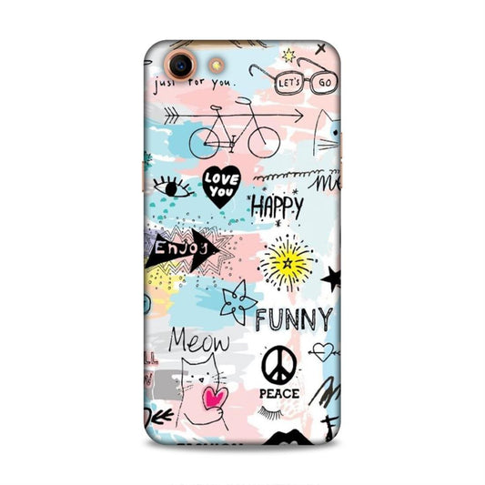 Cute Funky Happy Oppo A83 Mobile Cover Case