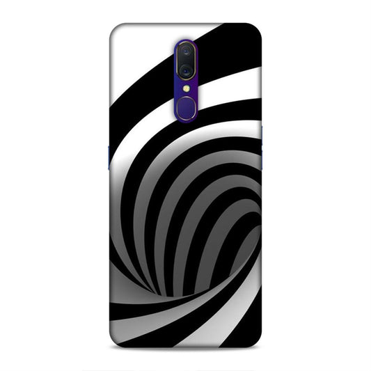 Black And White Oppo A9 Mobile Cover