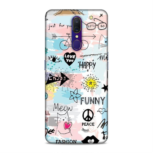 Cute Funky Happy Oppo A9 Mobile Cover Case
