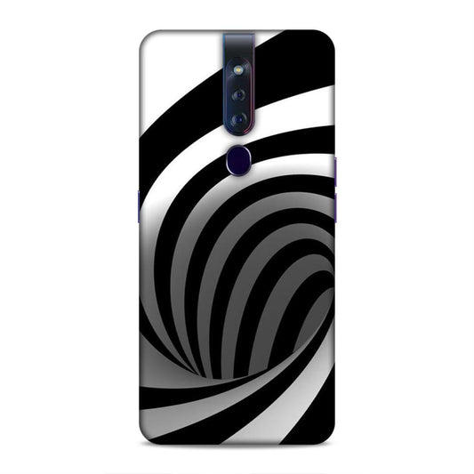 Black And White Oppo F11 Pro Mobile Cover