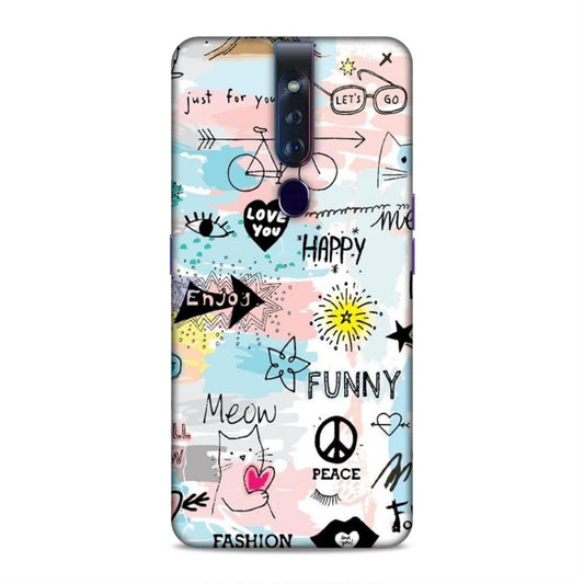 Cute Funky Happy Oppo F11 Pro Mobile Cover Case