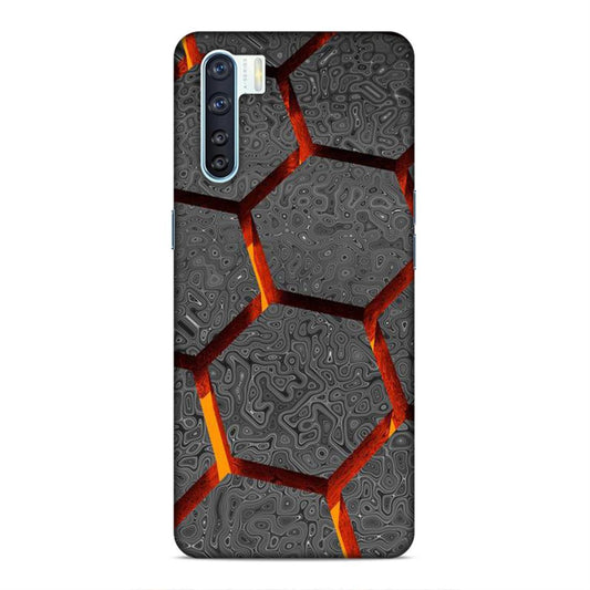 Hexagon Pattern Oppo F15 Phone Case Cover