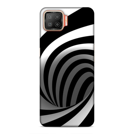 Black And White Oppo F17 Mobile Cover