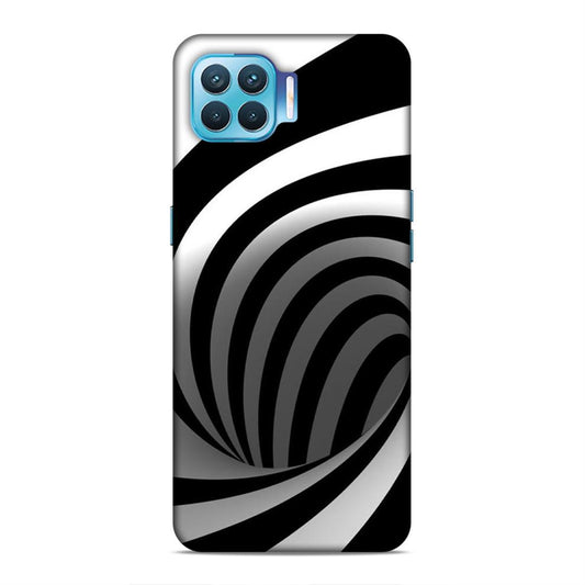 Black And White Oppo F17 Pro Mobile Cover