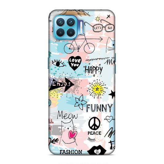 Cute Funky Happy Oppo F17 Pro Mobile Cover Case