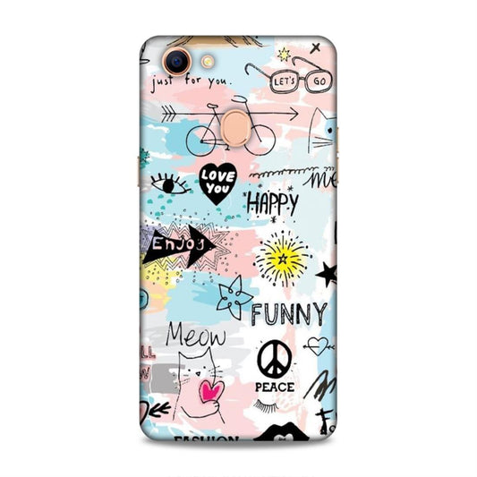Cute Funky Happy Oppo F5 Mobile Cover Case