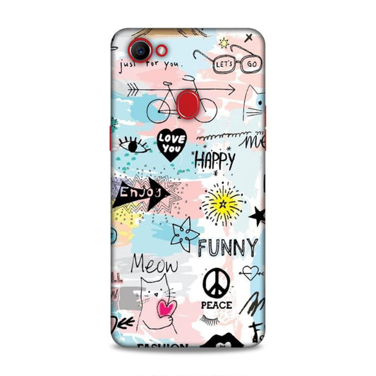 Cute Funky Happy Oppo F7 Mobile Cover Case