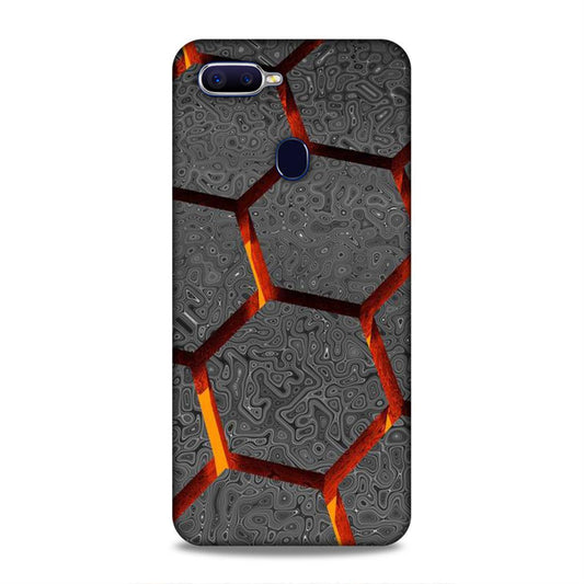 Hexagon Pattern Oppo F9 Phone Case Cover