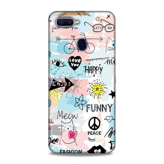 Cute Funky Happy Oppo F9 Mobile Cover Case