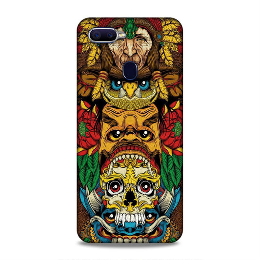 skull ancient art Oppo F9 Pro Phone Case Cover