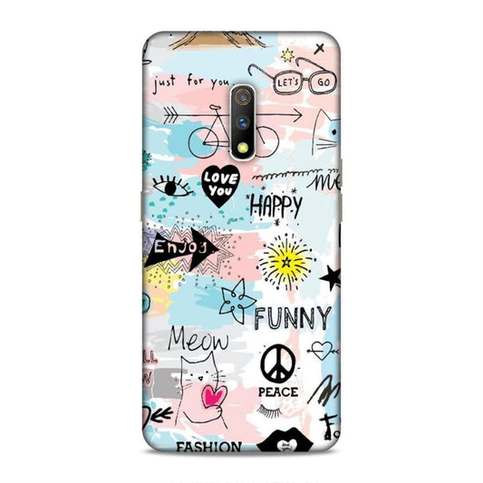 Cute Funky Happy Oppo K3 Mobile Cover Case