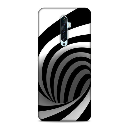 Black And White Oppo Reno 2F Mobile Cover
