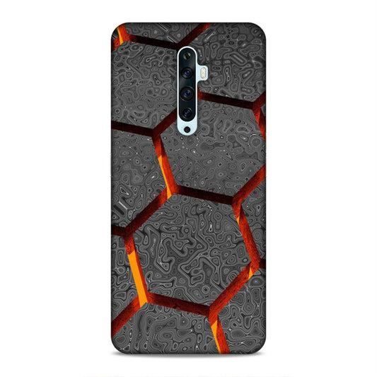 Hexagon Pattern Oppo Reno 2F Phone Case Cover