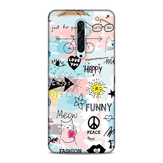 Cute Funky Happy Oppo Reno 2F Mobile Cover Case