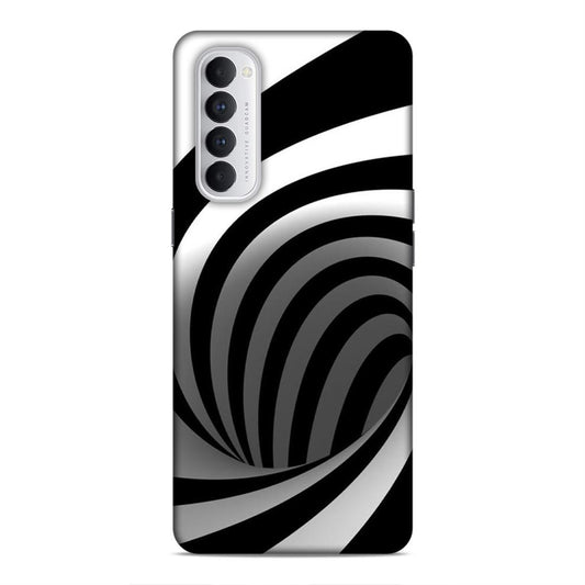 Black And White Oppo Reno 4 Pro Mobile Cover