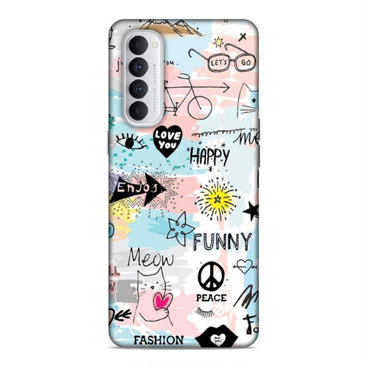 Cute Funky Happy Oppo Reno 4 Pro Mobile Cover Case