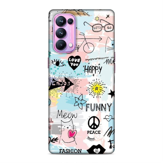 Cute Funky Happy Oppo Reno 5 Pro Mobile Cover Case
