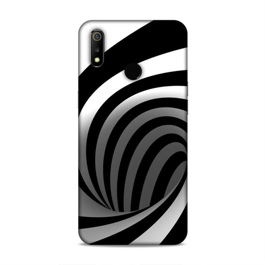 Black And White Realme 3 Mobile Cover
