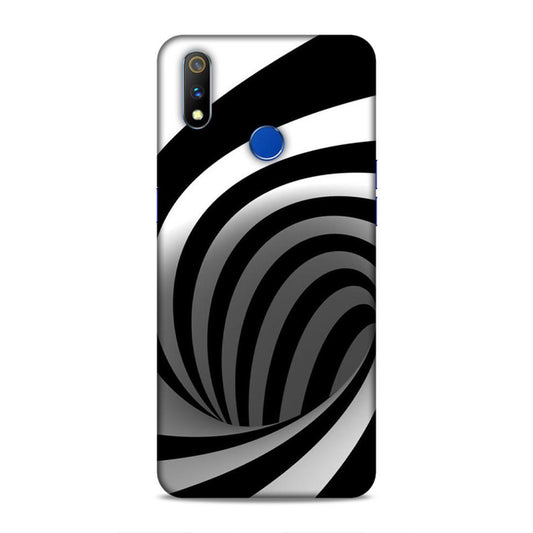 Black And White Realme 3 Pro Mobile Cover