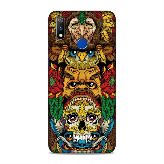 skull ancient art Realme 3 Pro Phone Case Cover