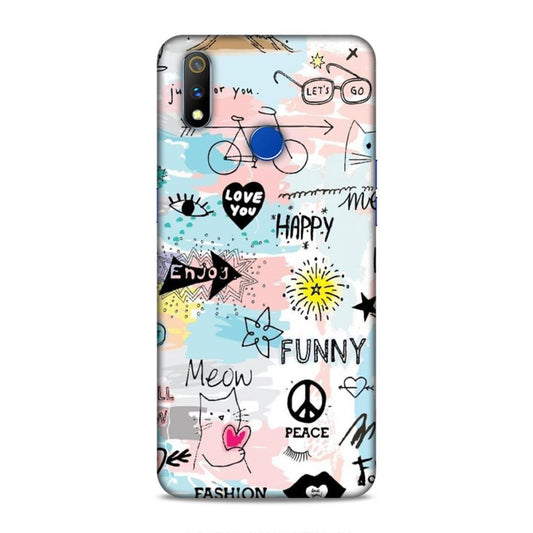 Cute Funky Happy Realme 3 Pro Mobile Cover Case