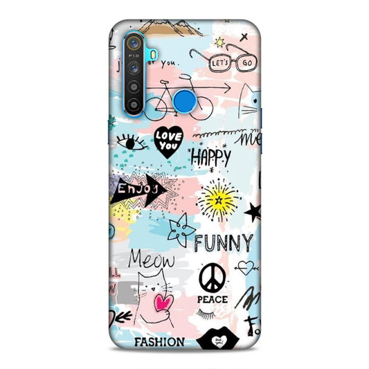 Cute Funky Happy Realme 5 Mobile Cover Case
