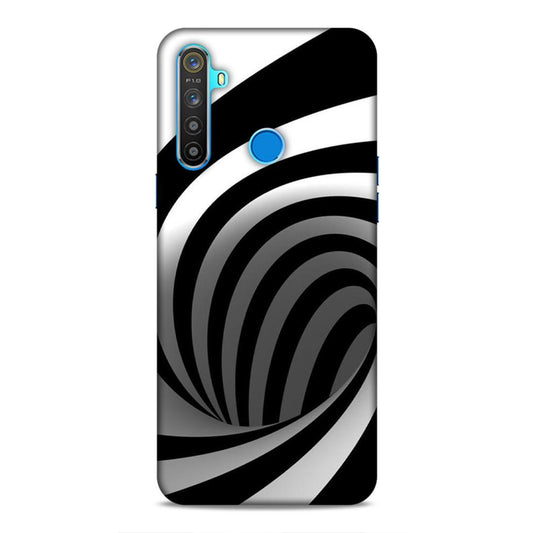 Black And White Realme 5i Mobile Cover