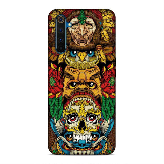 skull ancient art Realme 6 Phone Case Cover