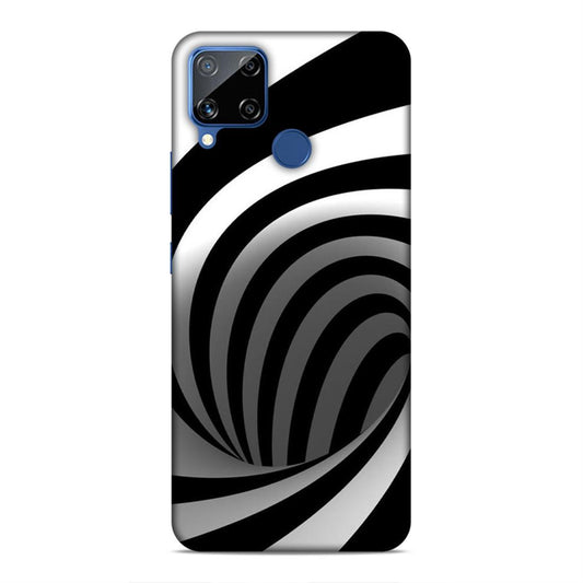 Black And White Realme C15 Mobile Cover