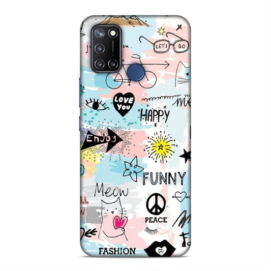 Cute Funky Happy Realme C17 Mobile Cover Case