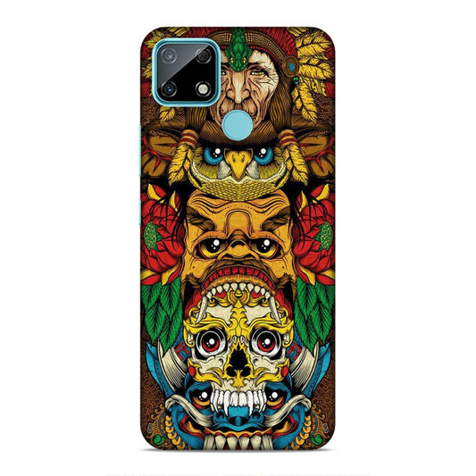 skull ancient art Realme C25 Phone Case Cover