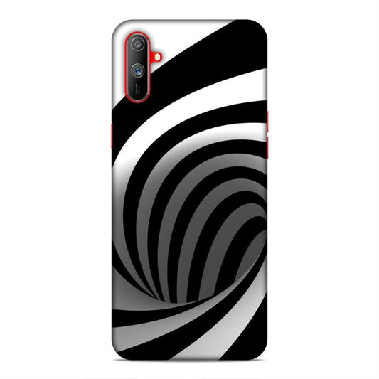 Black And White Realme C3 Mobile Cover