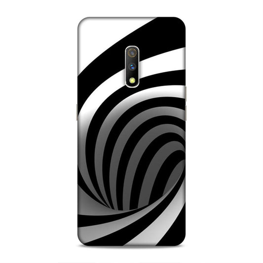 Black And White Realme X Mobile Cover