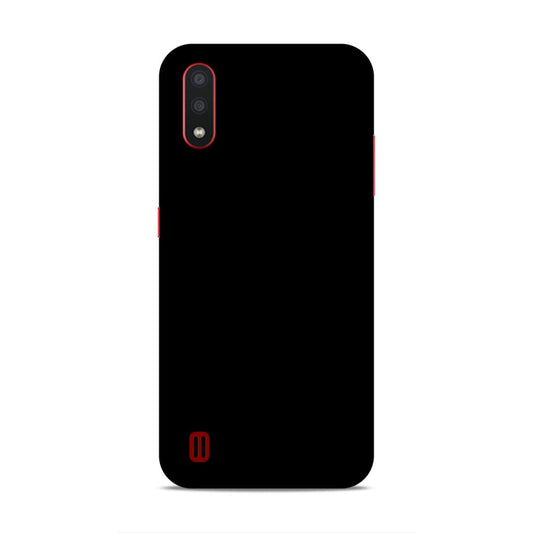 Black Classic Plain Samsung Galaxy A01 Phone Cover Case Case